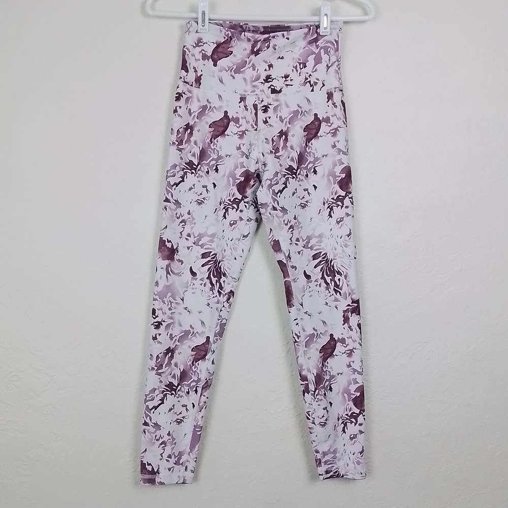 Marika Leggings S High Rise Floral Camo Print Stretch‎ Workout Pants Activewear